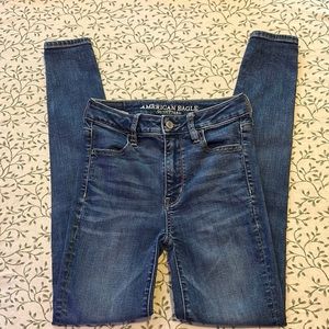 American eagle 🦅 super stretch dark wash skinny jeans